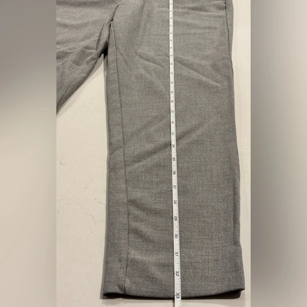 🌸 Zara TRF Collection Women’s Medium Gray Ankle Pants with Elastic Waist